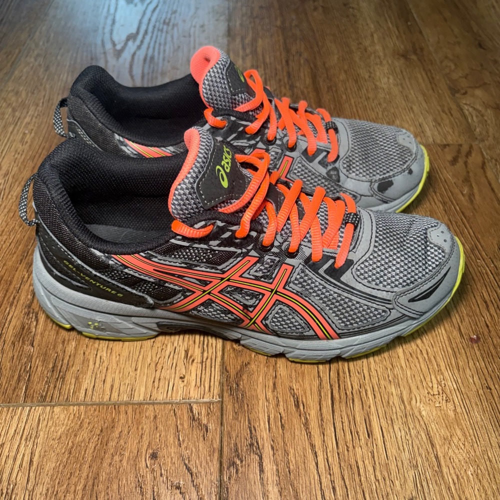 Asics Gel-Venture 6 Gray Trail Running Shoes T7G6Q Womens 8.5 Activewear